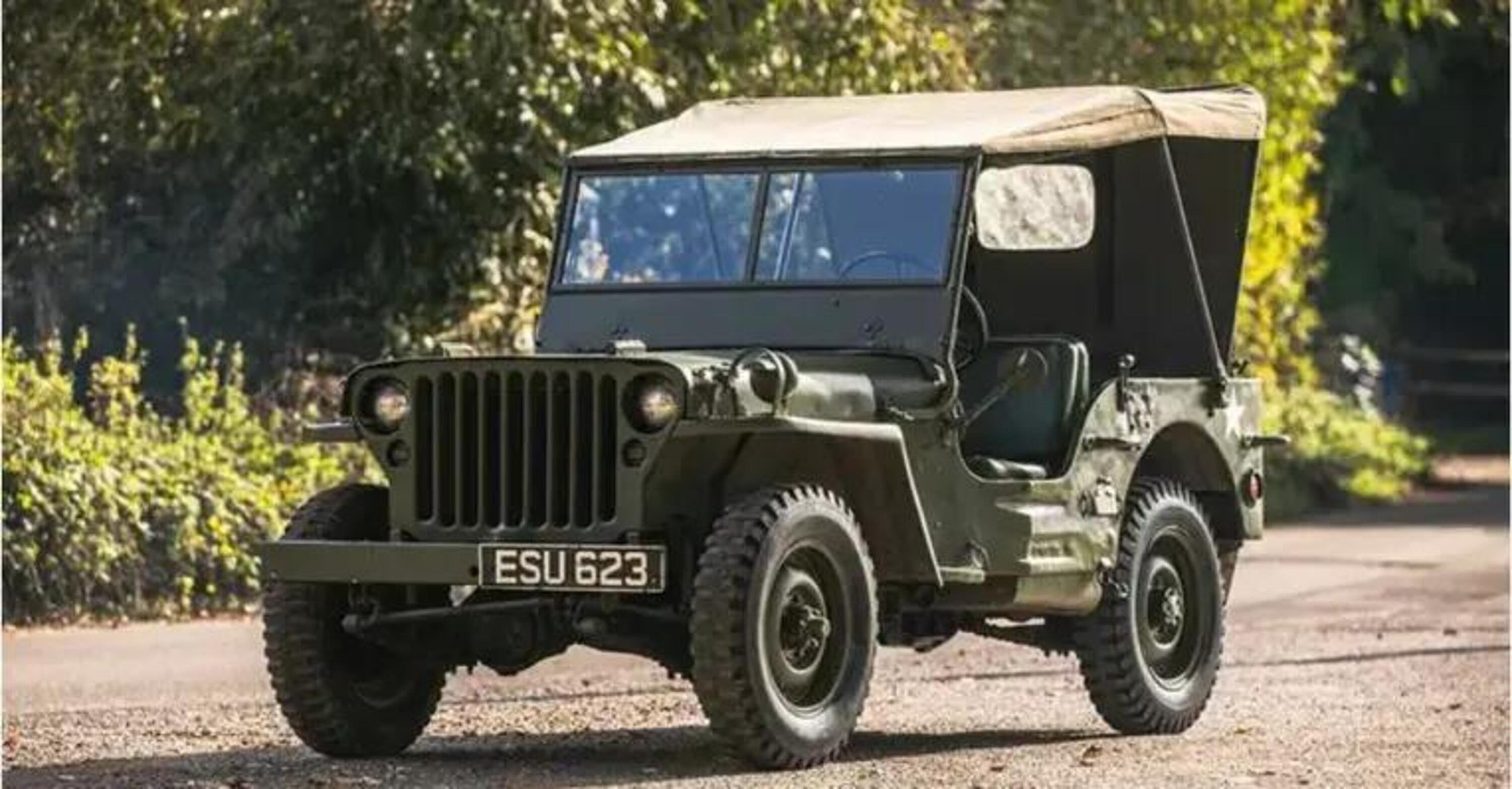 Jeep Willys del 1944 da Premio Oscar: all&#039;asta per 19.000 dollari