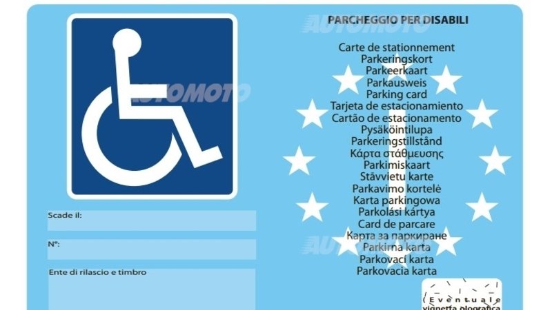 CUDE, lasciapassare per persone disabili