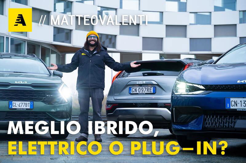 Meglio ibrido, elettrico o plug-in? Kia Sportage vs EV6 vs Niro | Prova Strumentale