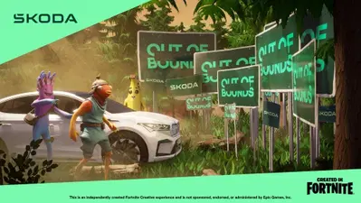 Skoda &egrave; dentro Fornite, l'odissea a bordo della &Scaron;koda Enyaq Coup&eacute; RS