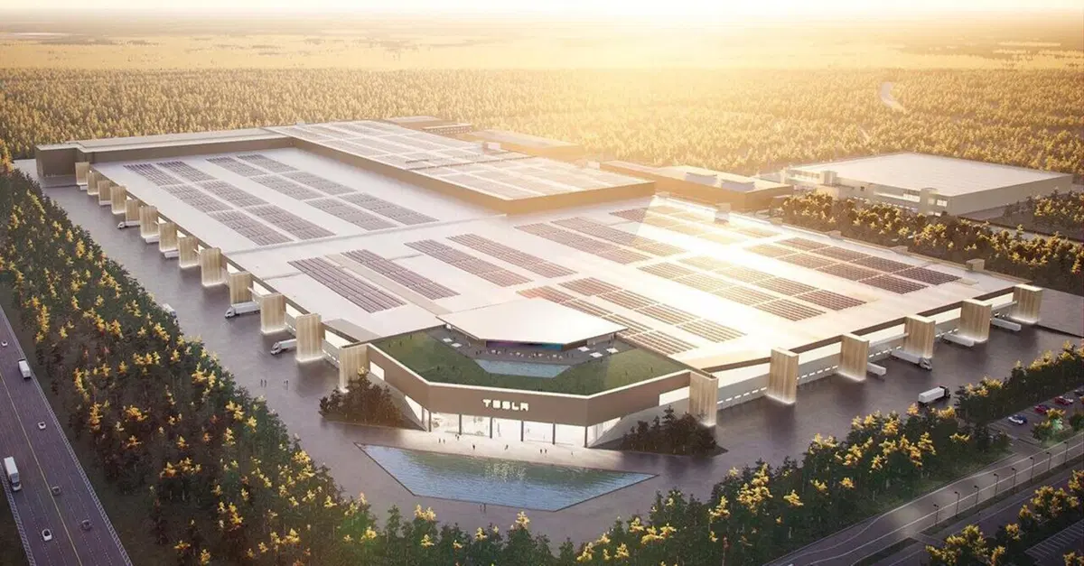 Tesla Giga Berlin ferma la produzione per la guerra in Medio Oriente