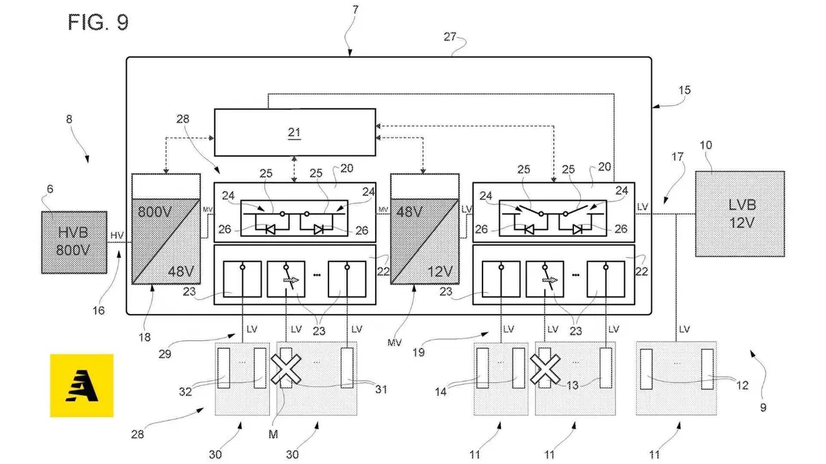 Ferrari, un brevetto per la futura elettrica, avrà gli 800V di ricarica  (15)