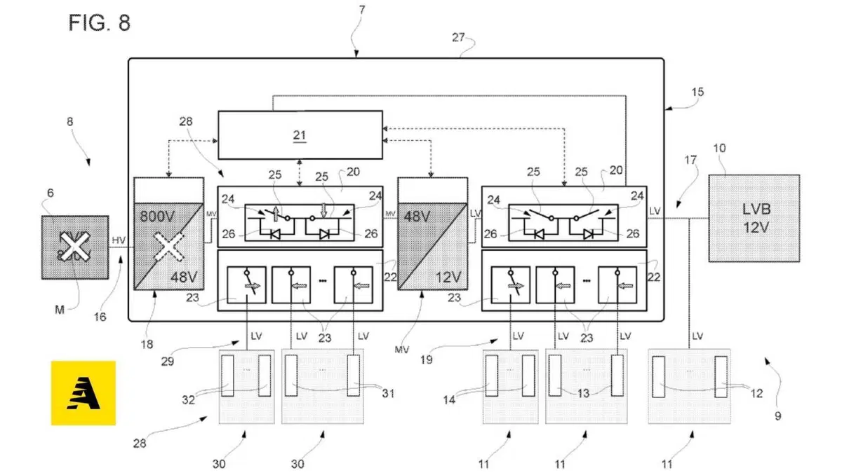 Ferrari, un brevetto per la futura elettrica, avrà gli 800V di ricarica  (14)