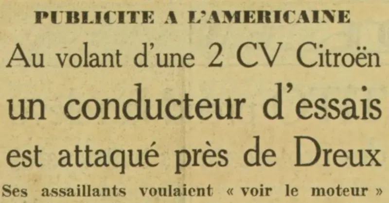 Il ritaglio de L'Humanit&eacute; del 1949 che riporta la notizia