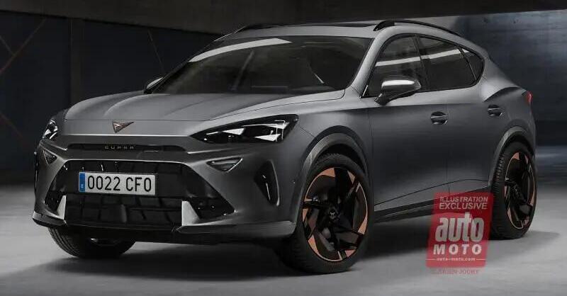 Cupra Formentor 2024, i render di Auto-moto, come potrebbe cambiare con il restyling