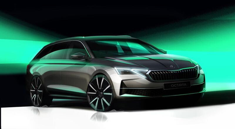 Skoda Octavia 2024 ecco i disegni concettuali, reveal il 14 febbraio