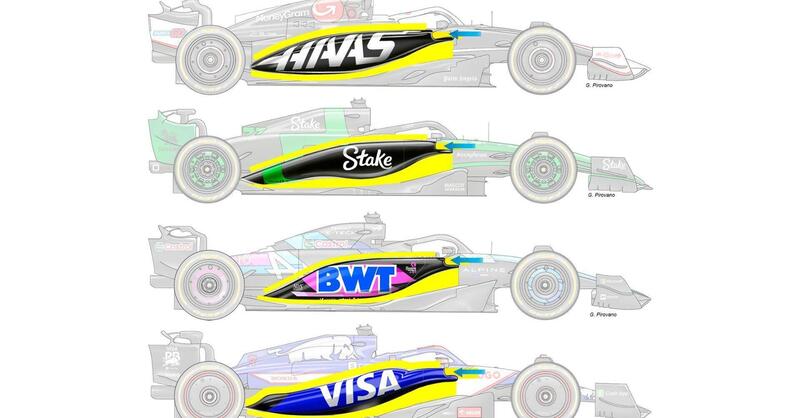 Formula 1: le novit&agrave; tecniche viste sulle prime monoposto 2024 