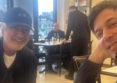 F1. Colazione o trattative Alonso-Mercedes? La foto di Briatore e Toto Wolff