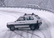 Fiat Panda 4x4 vs Subaru Impreza STI WRX sulla neve