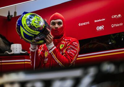 F1. Bearman torna in pista a Fiorano con la Ferrari F1-75