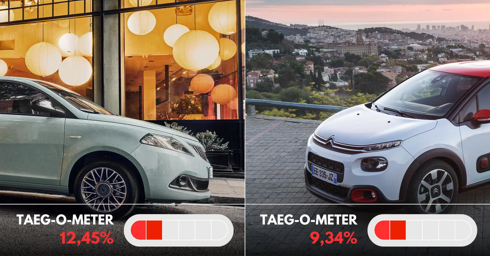 Finanziamento con rata piccina? Lancia Ypsilon e Citroën C3 ci provano