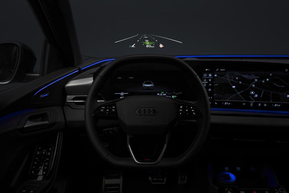 La linea IAL e l&#039;head up display della nuova Audi Q6 e-tron