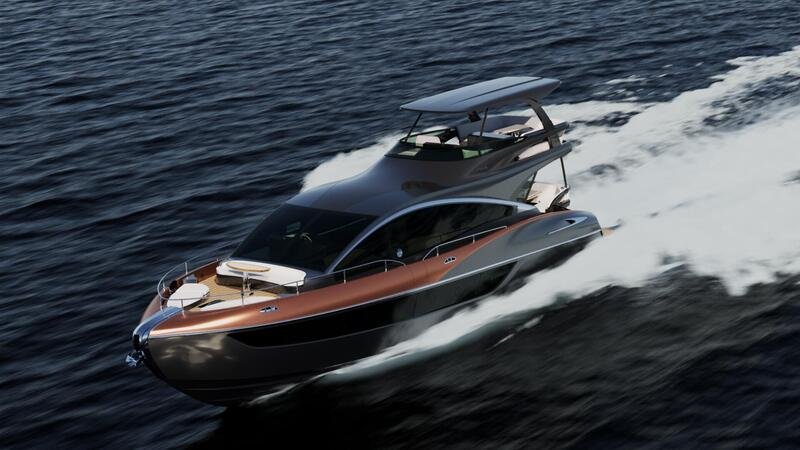 La Lexus col motore Volvo va per mare: LY680 &egrave; uno yacht da 20 metri 