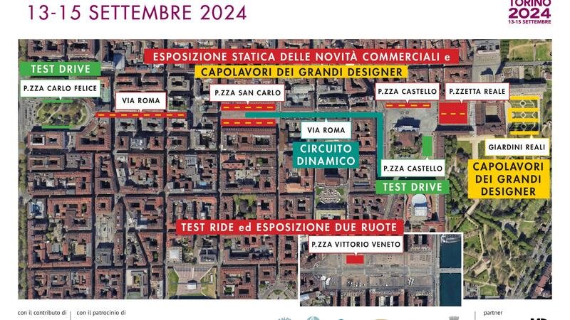 Salone Auto Torino 2024, svelata la mappa 