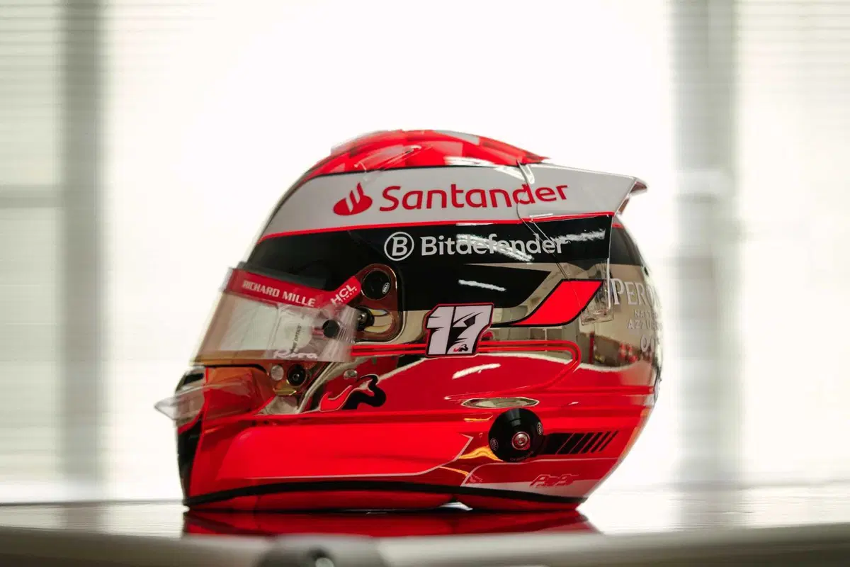 F1. Casco speciale di Charles Leclerc per Jules Bianchi al Gran Premio del Giappone 2024