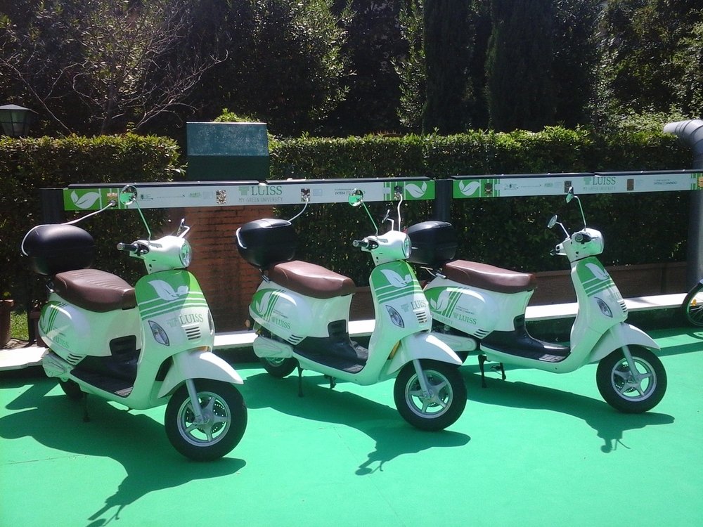 Gli scooter del progetto &ldquo;Luiss Green Mobility&ldquo;, gestiti dalla 2Hire, sono realizzati dalla romana Energeko
