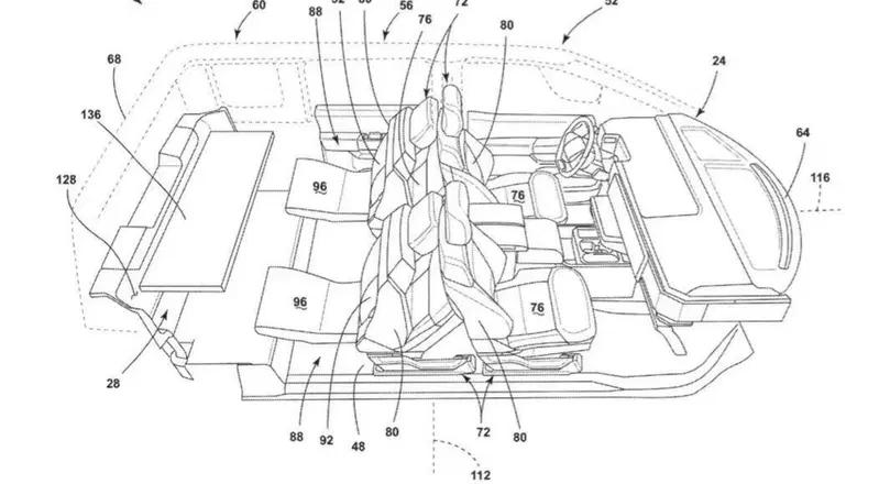 Ford brevetta la ciotola scorrevole e i sedili reversibili