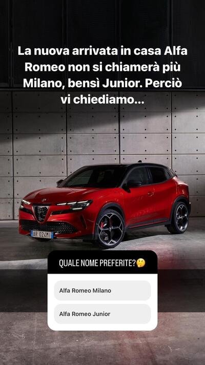 Alfa Romeo Junior vs Alfa Romeo Milano, quel che dice la gente. E i nuovi nomi in arrivo