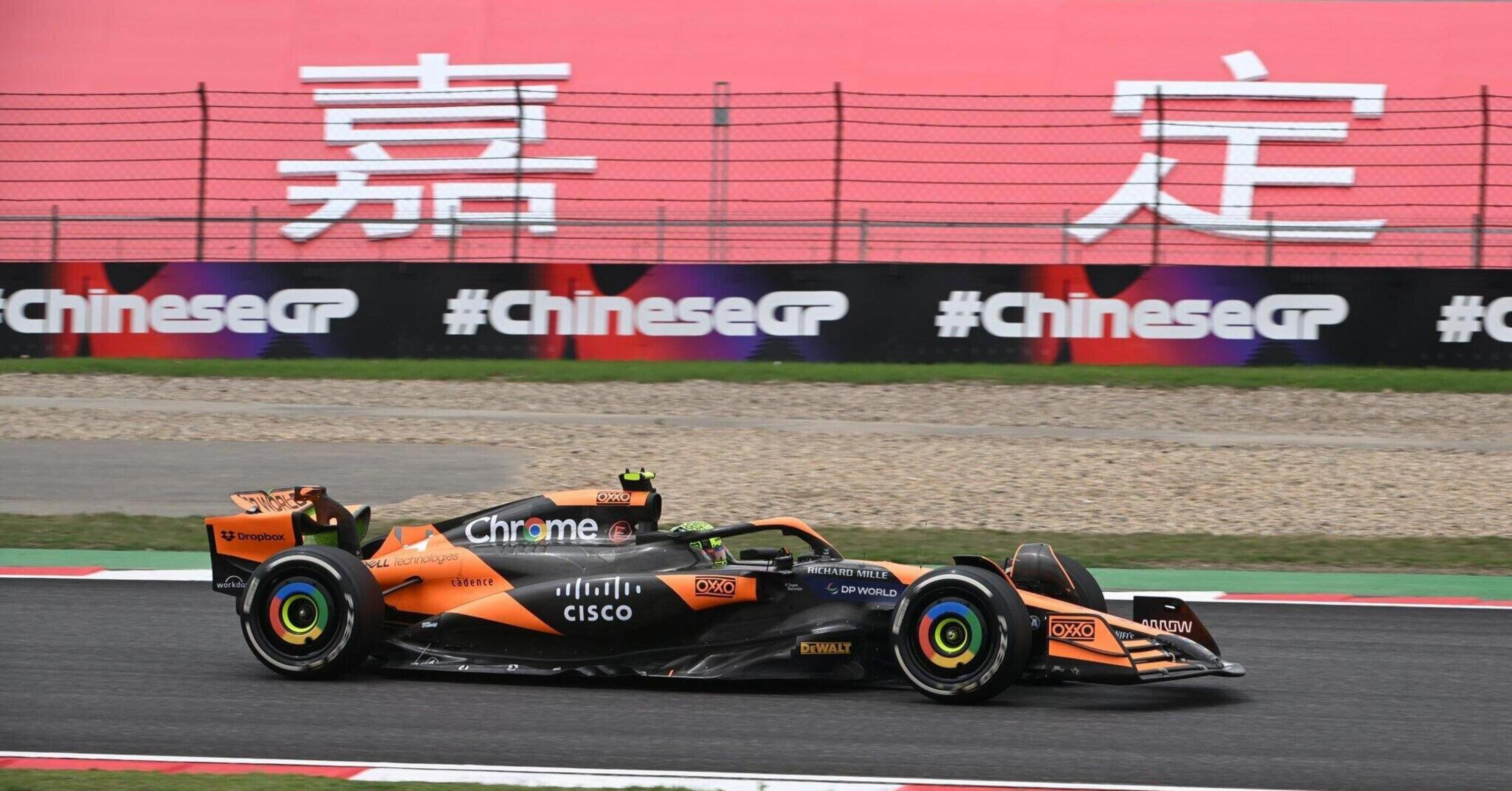 F1. Risultati Qualifiche Sprint Shootout GP Cina 2024: Lando Norris conquista la pole nel caos delle pioggia di Shangai