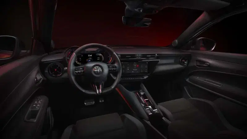 Gli interni dell'Alfa Romeo Junior