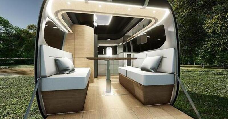 Come sarebbe una roulotte Porsche con Airstream?