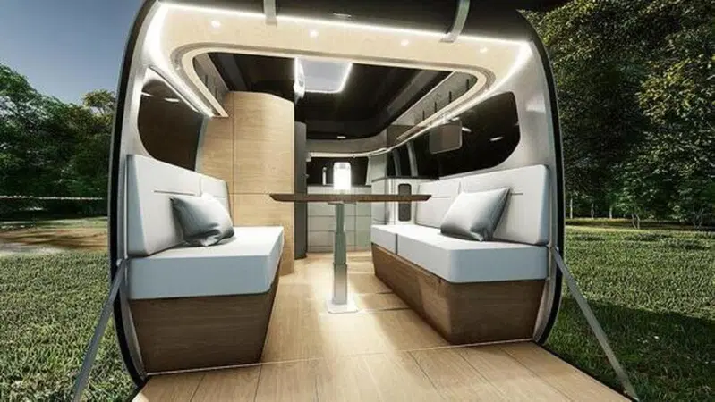 Come sarebbe una roulotte Porsche con Airstream?