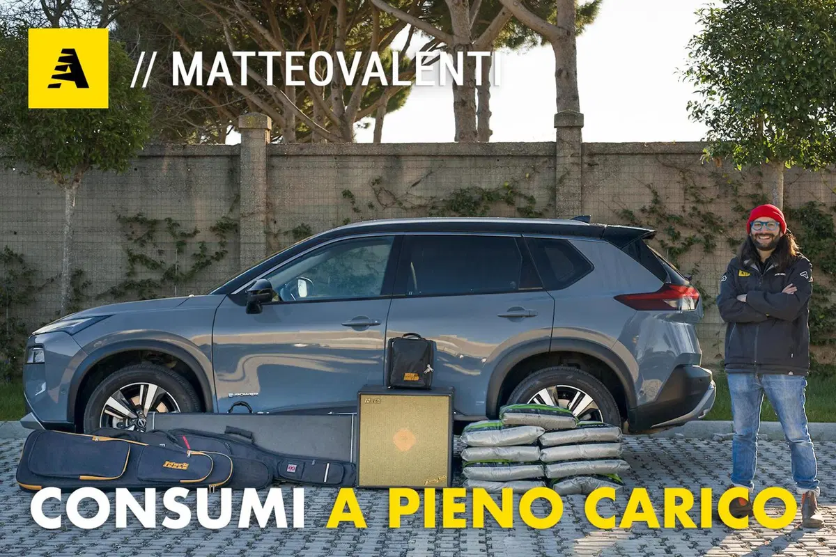 Quanto consuma (davvero) un'ibrida a pieno carico? Nissan X-Trail E-Power STRESS TEST [VIDEO]