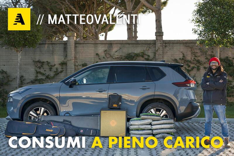 Quanto consuma (davvero) un&#039;ibrida a pieno carico? Nissan X-Trail E-Power STRESS TEST [VIDEO]