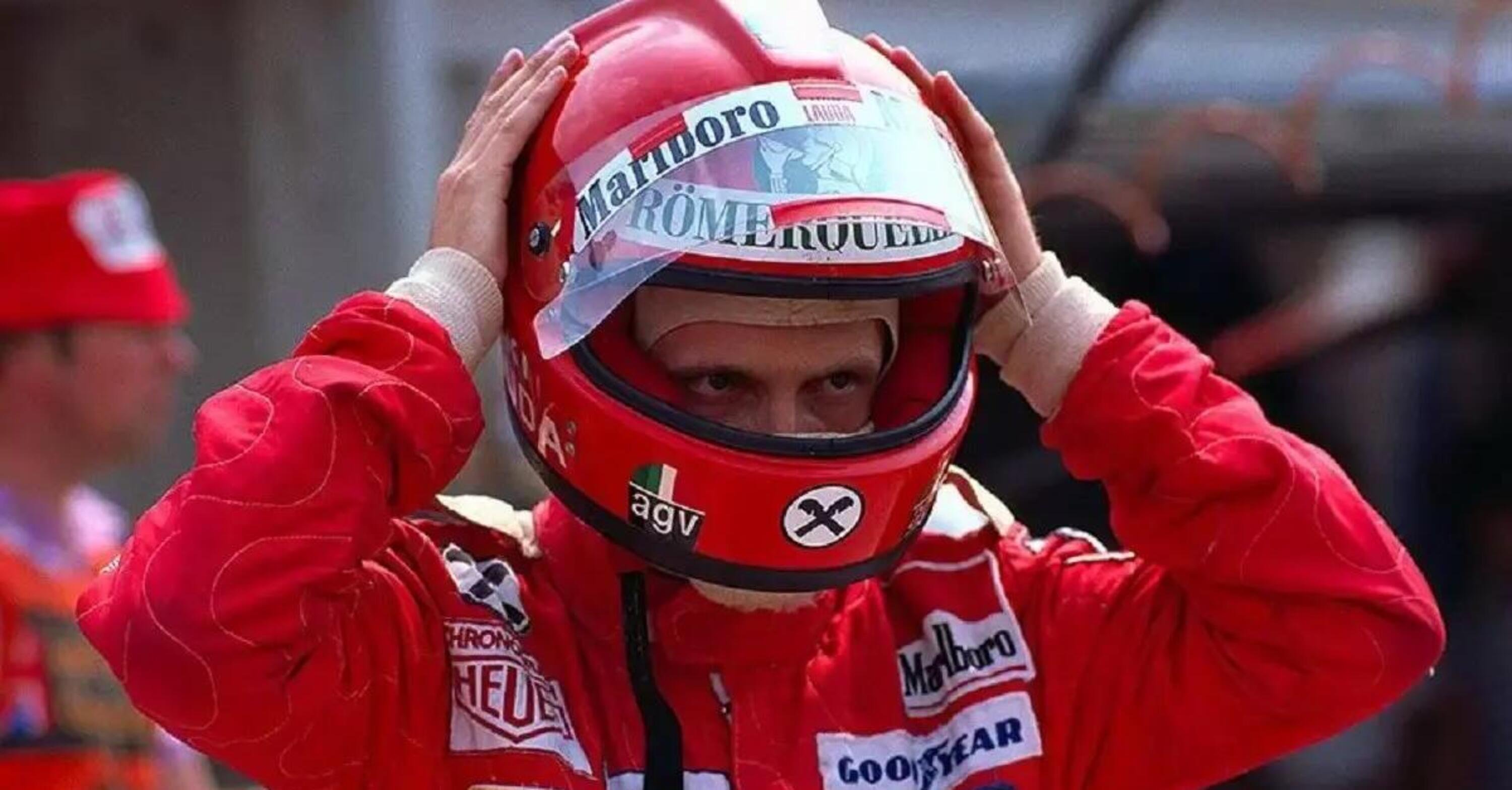 Niki Lauda: all&rsquo;asta lo storico casco dell&rsquo;incidente del 1976