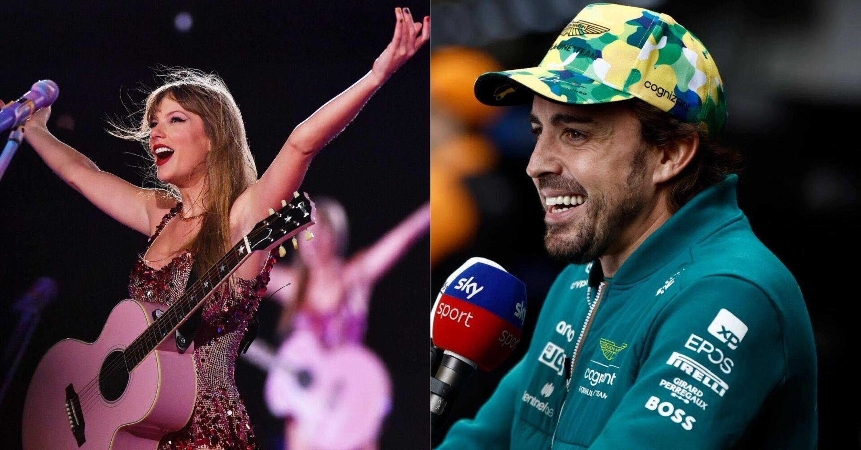 Taylor Swift e Fernando Alonso: la risposta sui social del pilota 