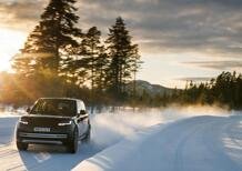 Range Rover elettrica: i test di motori e batterie a -40 °C