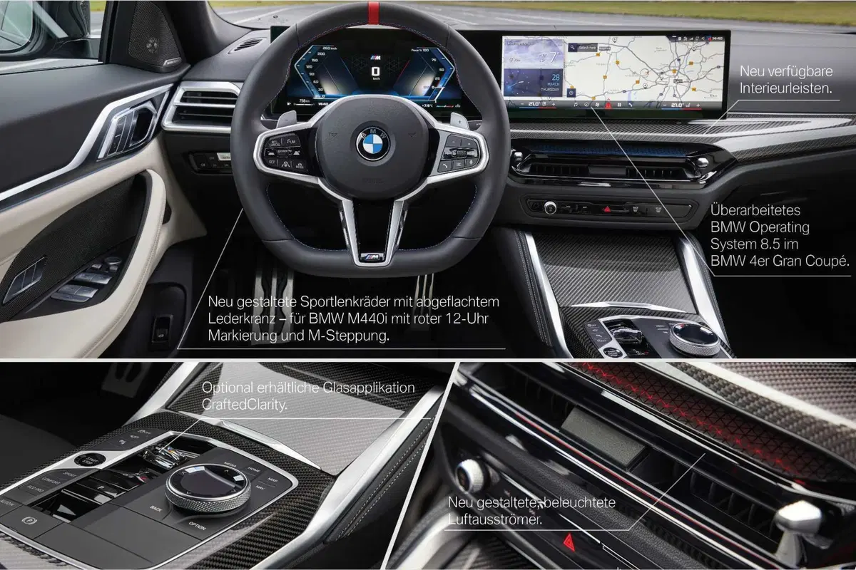Nuovo Restyling BMW Serie 4 Gran Coupé e i4, ecco cosa cambia  (8)