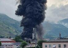 Maxi incendio a Bolzano: Alpitronic in fiamme