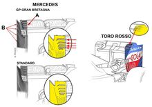 F1: Mercedes porta una nuova ala posteriore a Silverstone