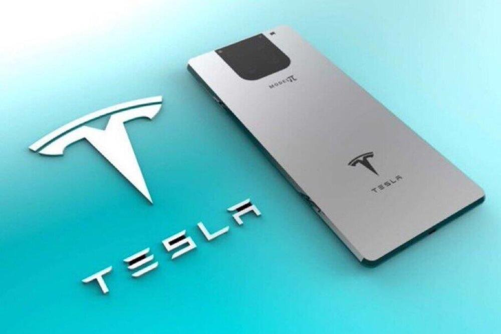 Il render di un ipotetico Tesla Phone Model Pi greco