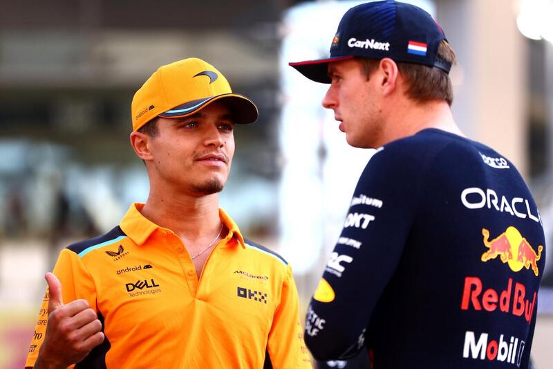 Max Verstappen e Lando Norris