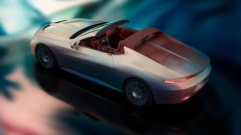 La Concept BMW Skytop vista dall'alto