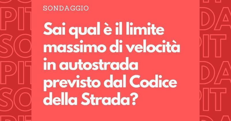 Velocit&agrave; massima in autostrada: il sondaggio con Pit Stop su Rai Radio Uno