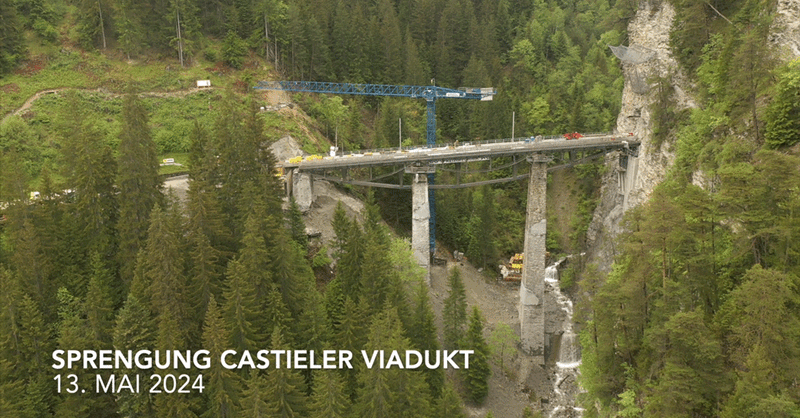 Svizzera: il ponte va gi&ugrave; con la dinamite, ma senza permesso