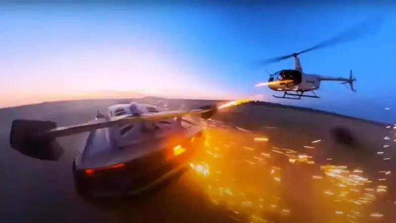 Sparare razzi da un elicottero ad una Lamborghini &egrave; illegale, anche se sei uno youtuber (stupido)