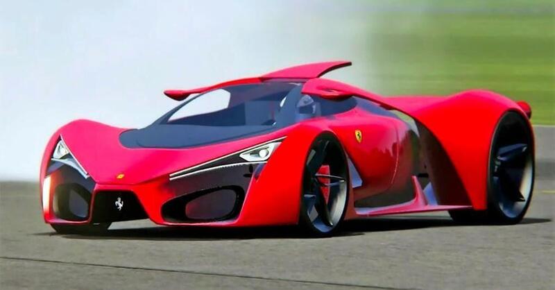 Render Ferrari elettrica