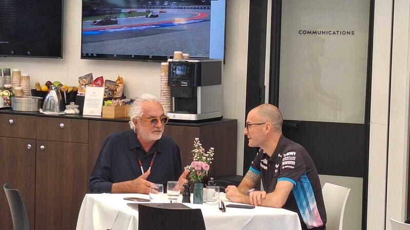 Flavio Briatore e David Sanchez