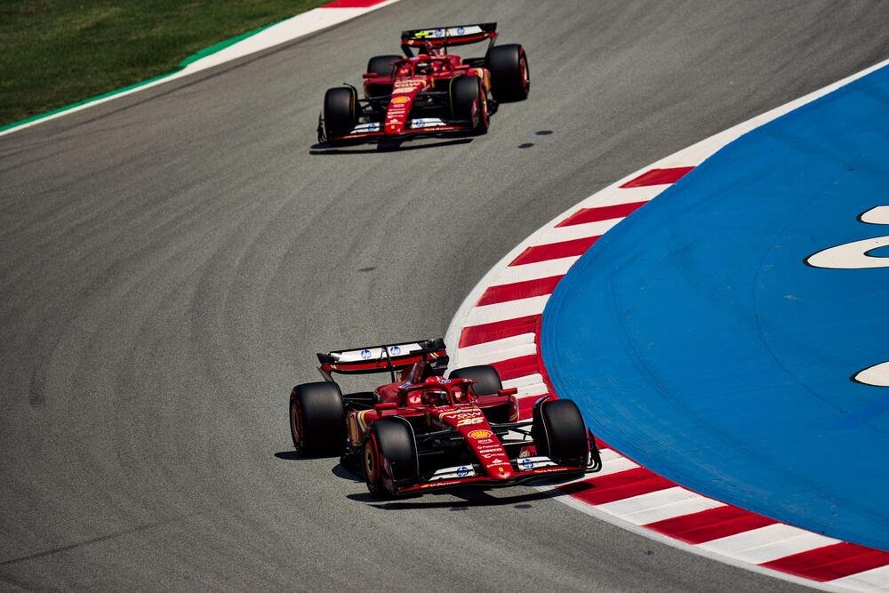 La Ferrari quarta forza in pista a Barcellona
