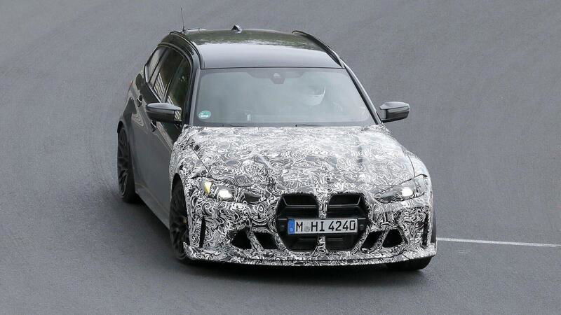 BMW M3 CS Touring: le foto spia svelano il nuovo restyling