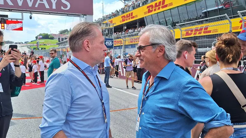 Jos Verstappen e Carlos Sainz Sr al GP d'Austria