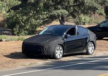 Tesla Model Y Juniper: la prima foto durante i test