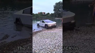 Tesla Cybertruck, la prova di guado finisce su Youtube [VIDEO] 