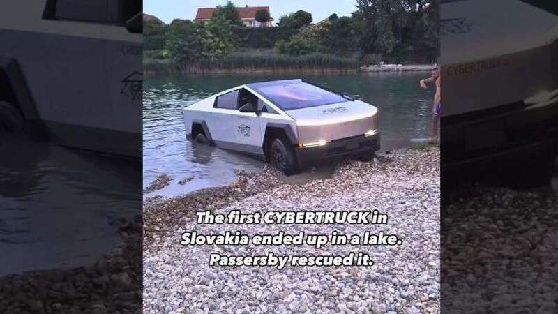Tesla Cybertruck, la prova di guado finisce su Youtube [VIDEO] 