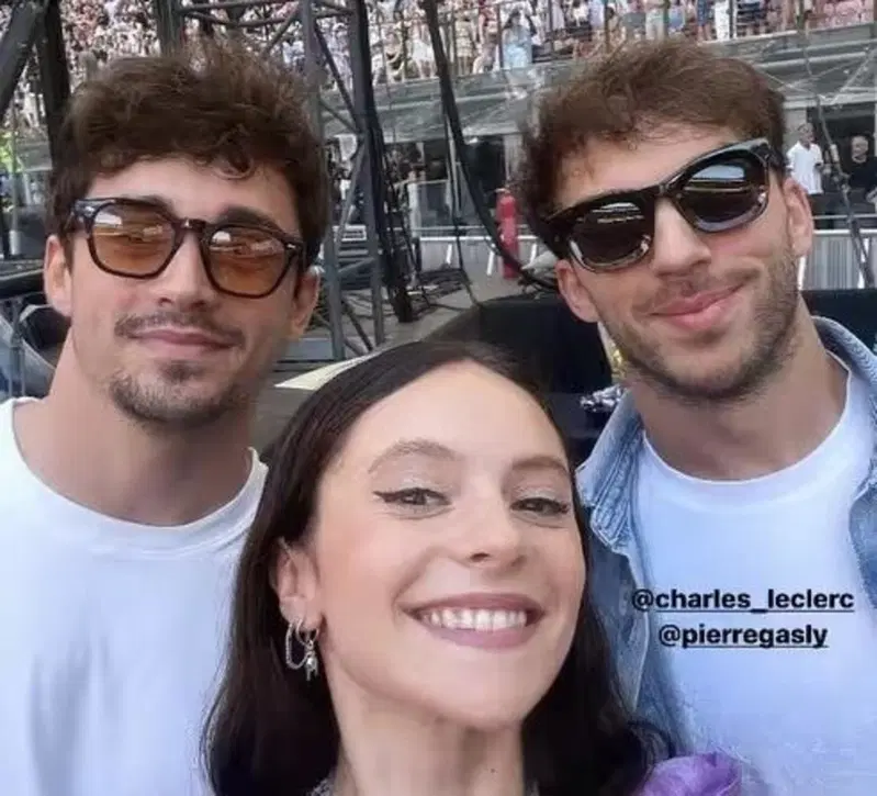 Leclerc, Gasly e Francesca Michielin al concerto di Taylor Swift