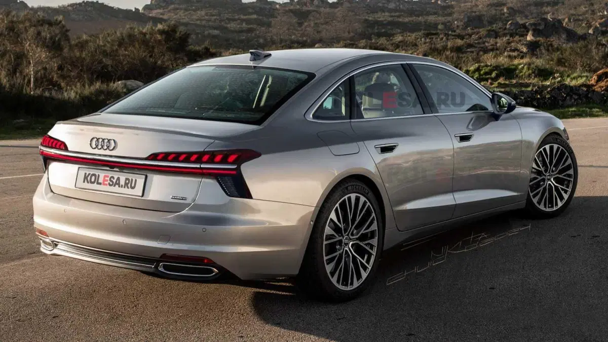 Audi: la A7 ricostruita in un render da foto spia (4)